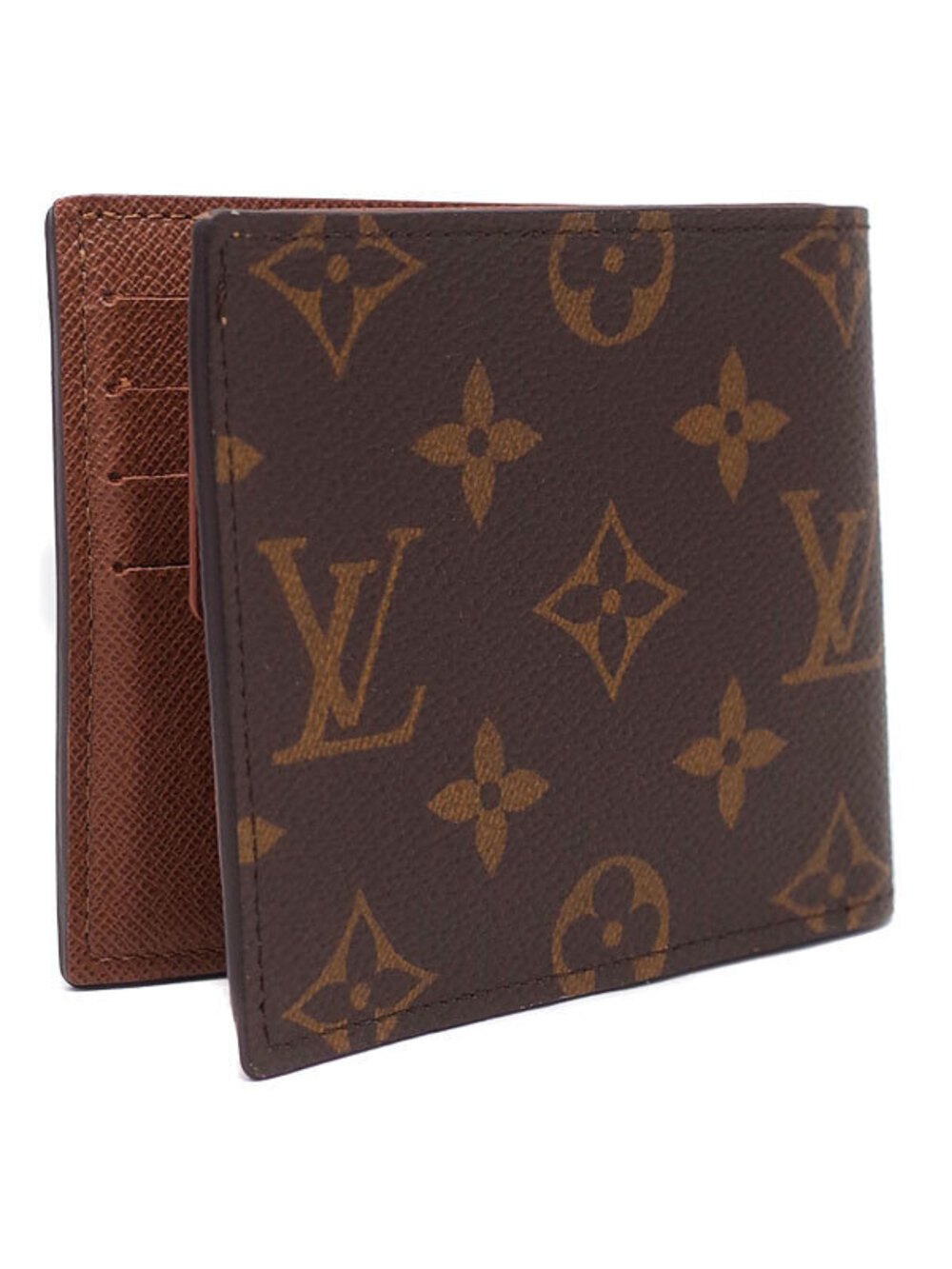 Louis Vuitton Marco Wallet Portefeuille Bi Monogram Short NM fold Brown